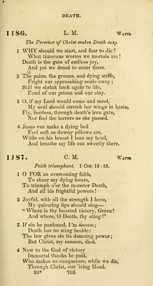 The Baptist Psalmody: a selection of hymns for the worship of God page 705