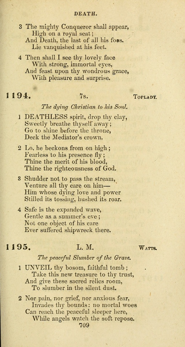 The Baptist Psalmody: a selection of hymns for the worship of God page 709