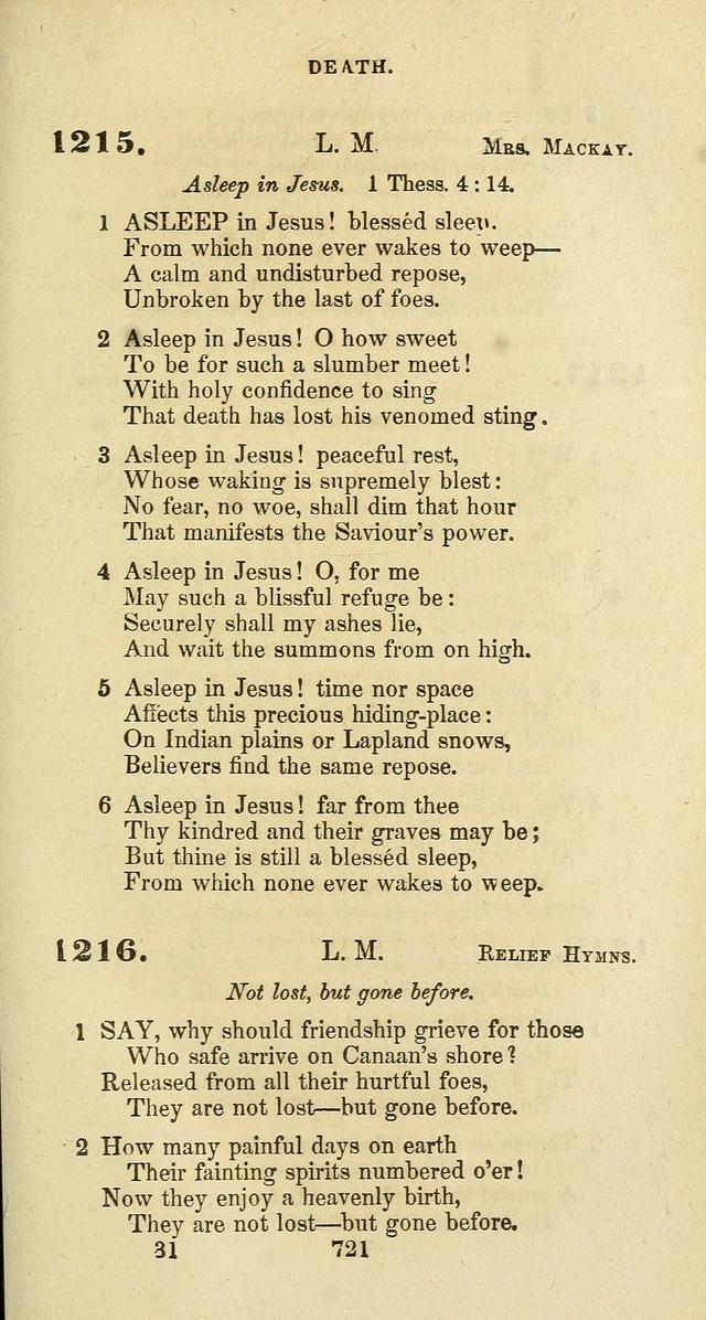 The Baptist Psalmody: a selection of hymns for the worship of God page 721