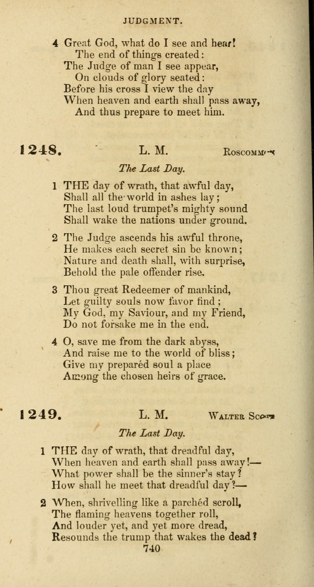 The Baptist Psalmody: a selection of hymns for the worship of God page 740