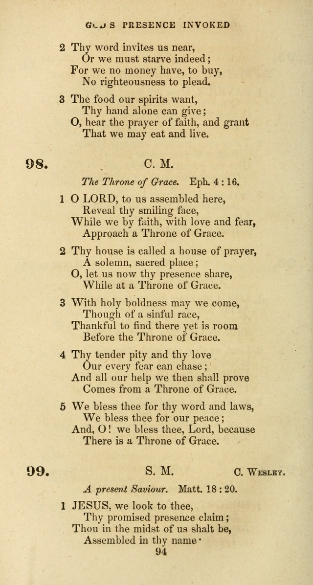 The Baptist Psalmody: a selection of hymns for the worship of God page 94