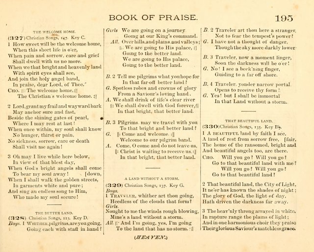 Book of Praise for the Sunday School: with hymns and tunes appropriate for the prayer meeting and the home circle page 198
