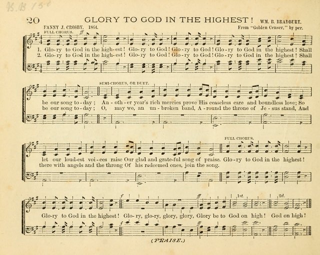 Book of Praise for the Sunday School: with hymns and tunes appropriate for the prayer meeting and the home circle page 23