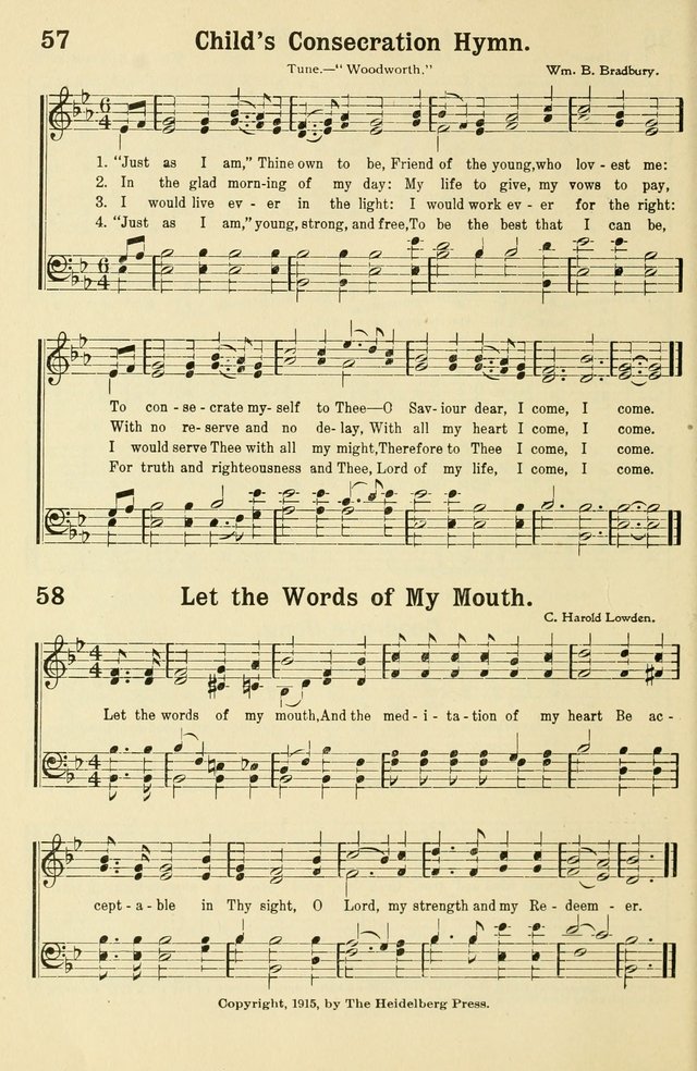Beginner and Primary Songs: for use in Sunday School and the Home page 57
