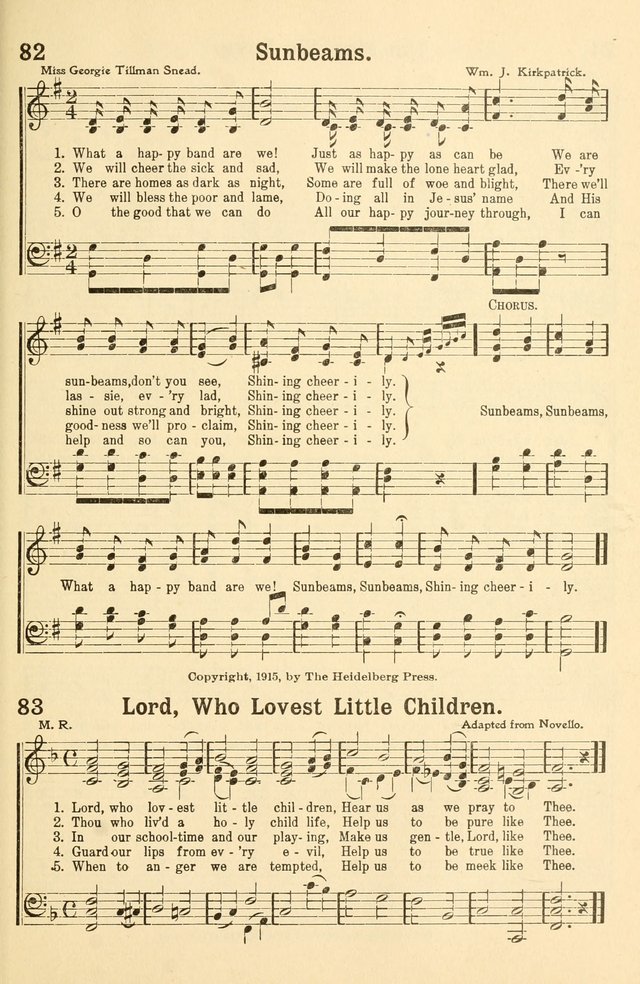 Beginner and Primary Songs: for use in Sunday School and the Home page 76