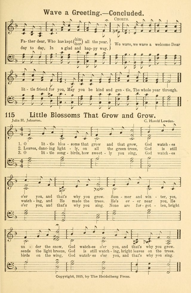 Beginner and Primary Songs: for use in Sunday School and the Home page 98