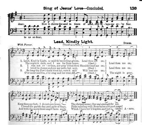 Beautiful Songs; a new and choice collection of songs for the sunday school. Also, a responsive service for each month in the year page 139
