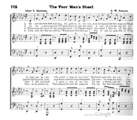 Beautiful Songs; a new and choice collection of songs for the sunday school. Also, a responsive service for each month in the year page 172