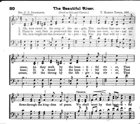 Beautiful Songs; a new and choice collection of songs for the sunday school. Also, a responsive service for each month in the year page 50