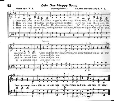 Beautiful Songs; a new and choice collection of songs for the sunday school. Also, a responsive service for each month in the year page 82