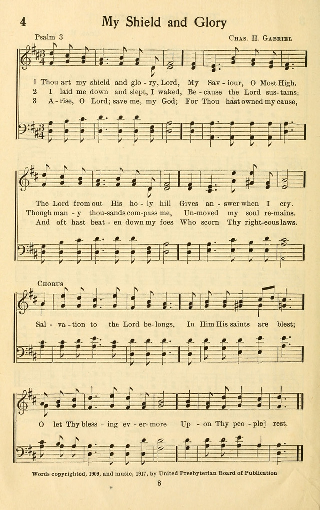 Bible Songs No. 4: a selection of psalms set to music, for use in sabbath schools, adult Bible classes, young people