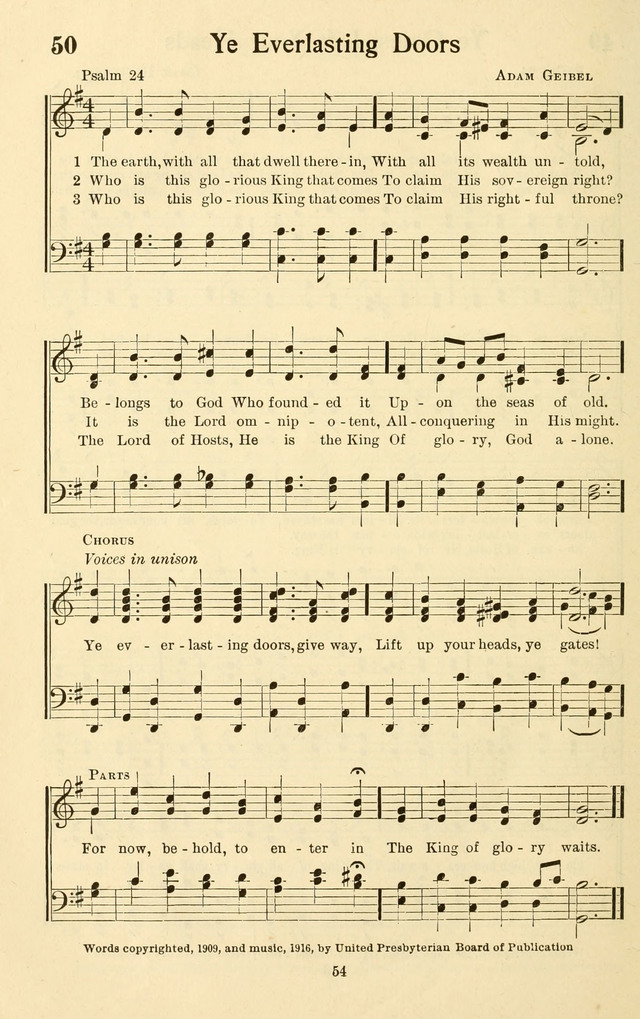 Bible Songs No. 4: a selection of psalms set to music, for use in sabbath schools, adult Bible classes, young people