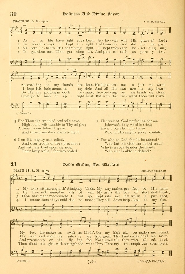 Bible Songs: a collection of psalms set to music for use in church and evangelistic services, prayer meetings, Sabbath schools, young people