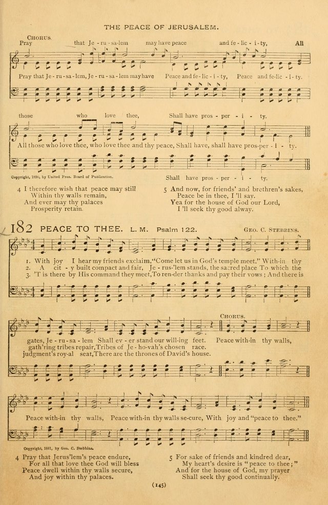 Bible Songs: consisting of selections from the Psalms set to music suitable for Sabbath Schools, prayer meetings, etc. page 145