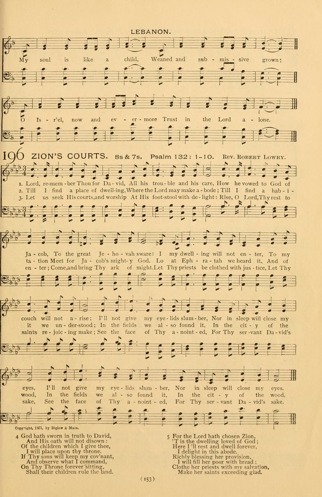 Bible Songs: consisting of selections from the Psalms set to music suitable for Sabbath Schools, prayer meetings, etc. page 153