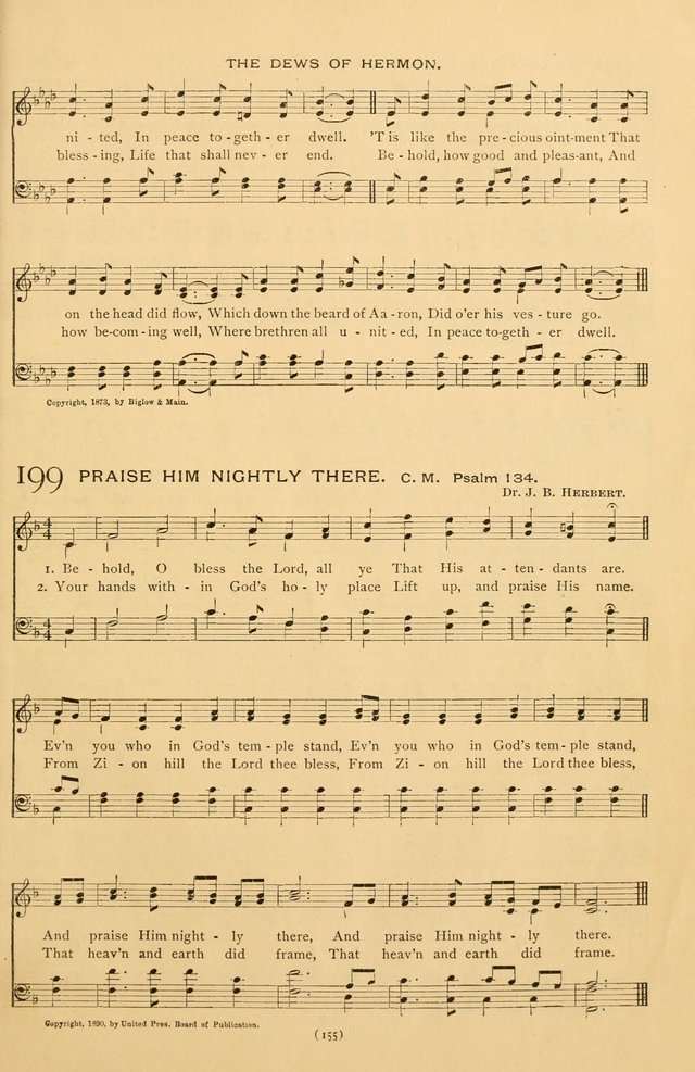 Bible Songs: consisting of selections from the Psalms set to music suitable for Sabbath Schools, prayer meetings, etc. page 155