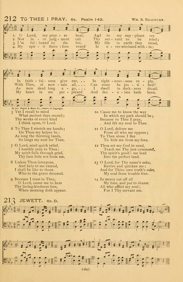 Bible Songs: consisting of selections from the Psalms set to music suitable for Sabbath Schools, prayer meetings, etc. page 165
