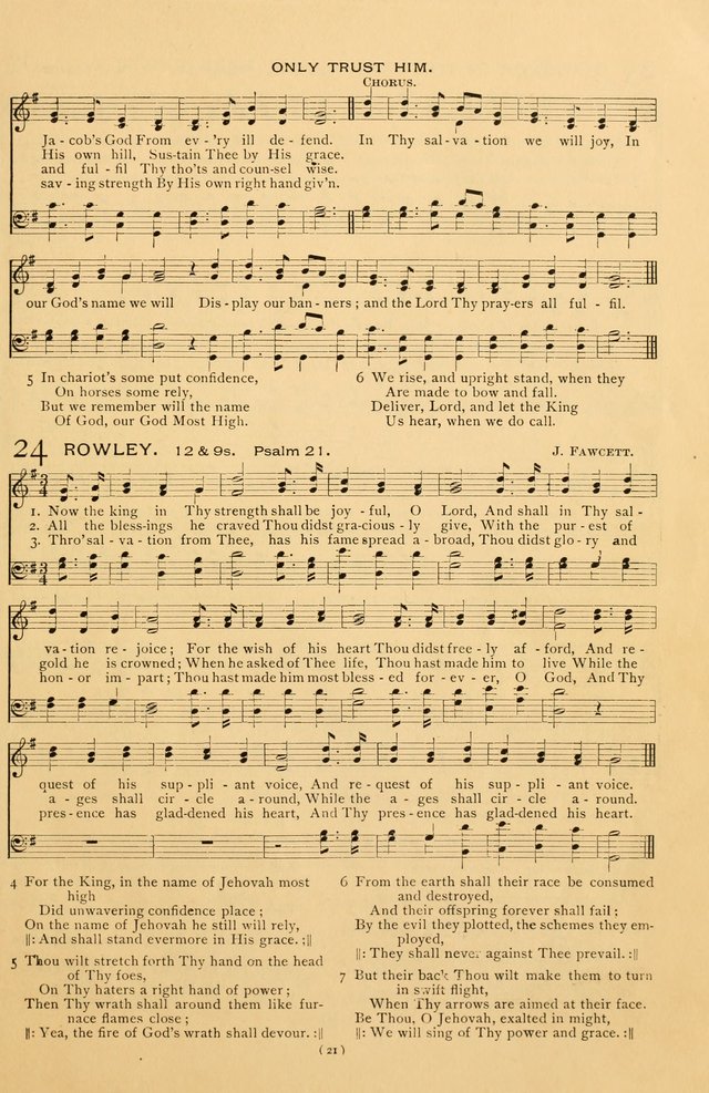 Bible Songs: consisting of selections from the Psalms set to music suitable for Sabbath Schools, prayer meetings, etc. page 21