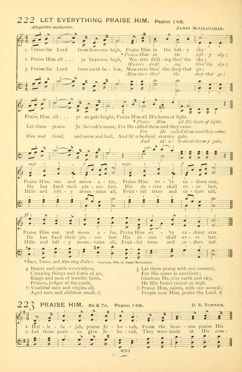 Bible Songs: consisting of selections from the Psalms set to music suitable for Sabbath Schools, prayer meetings, etc. page 152