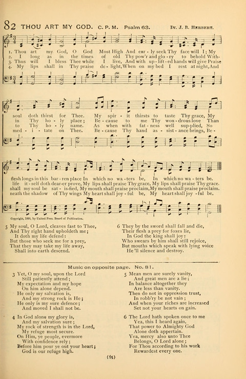 Bible Songs: consisting of selections from the Psalms set to music suitable for Sabbath Schools, prayer meetings, etc. page 61
