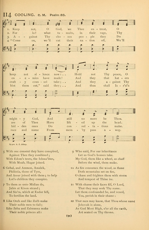 Bible Songs: consisting of selections from the Psalms set to music suitable for Sabbath Schools, prayer meetings, etc. page 71