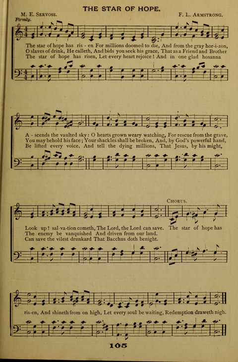Bible School Echoes, and Sacred Hymns page 105