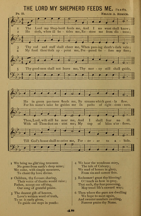 Bible School Echoes, and Sacred Hymns page 48