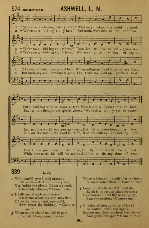 Bible School Echoes, and Sacred Hymns page 8