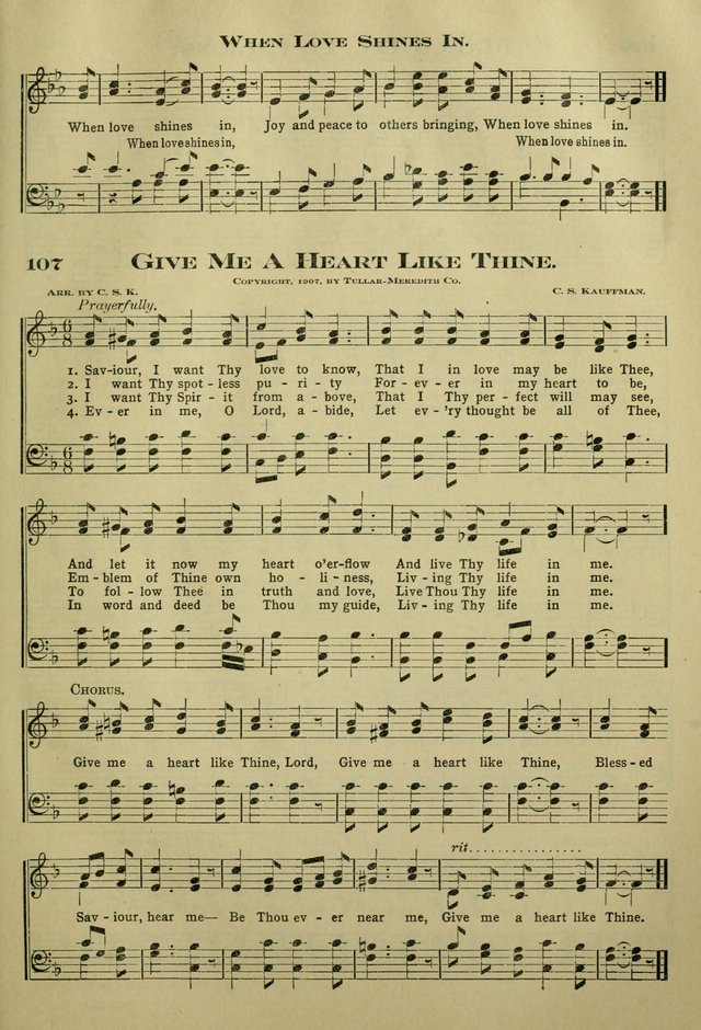 The Bible School Hymnal page 116