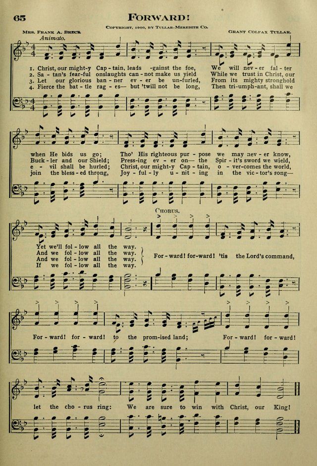 The Bible School Hymnal page 74