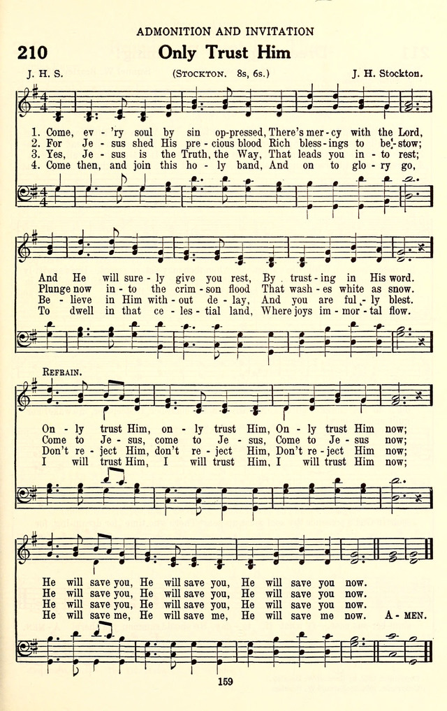 The Baptist Standard Hymnal: with responsive readings: a new book for all services page 151