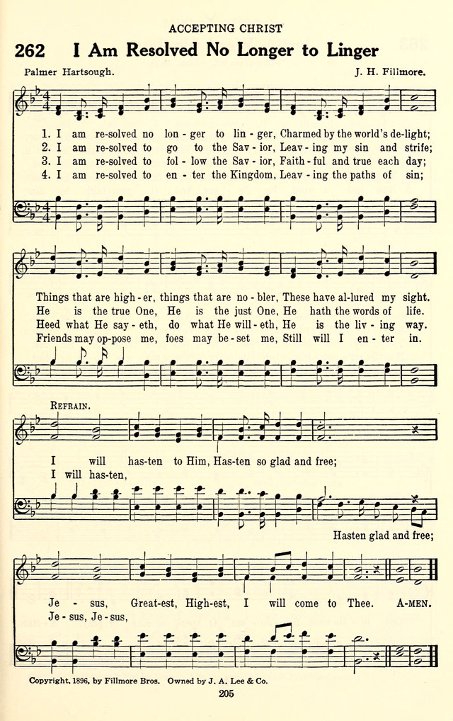 The Baptist Standard Hymnal: with responsive readings: a new book for all services page 197