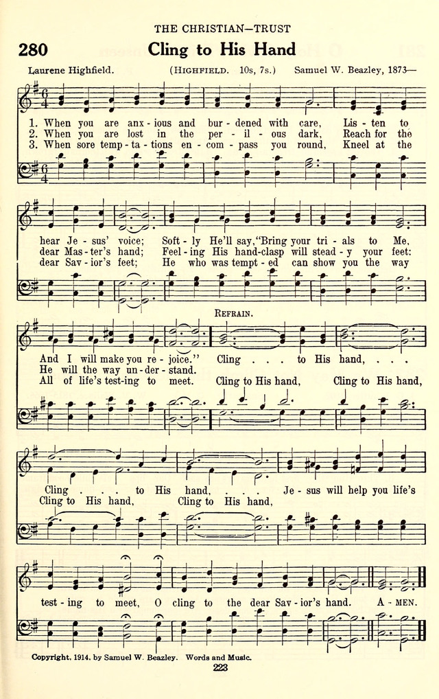 The Baptist Standard Hymnal: with responsive readings: a new book for all services page 215