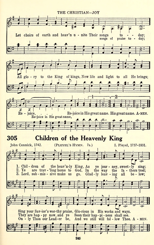 The Baptist Standard Hymnal: with responsive readings: a new book for all services page 237