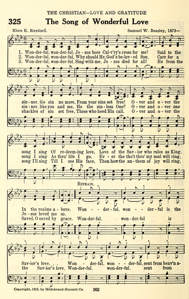 The Baptist Standard Hymnal: with responsive readings: a new book for all services page 254