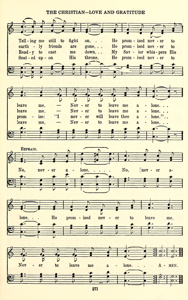 The Baptist Standard Hymnal: with responsive readings: a new book for all services page 263