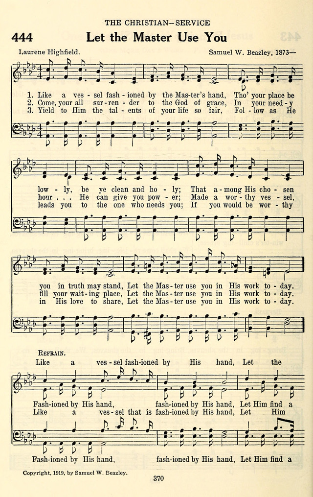 The Baptist Standard Hymnal: with responsive readings: a new book for all services page 362