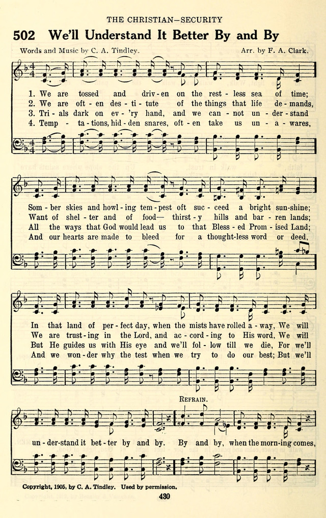 The Baptist Standard Hymnal: with responsive readings: a new book for all services page 422