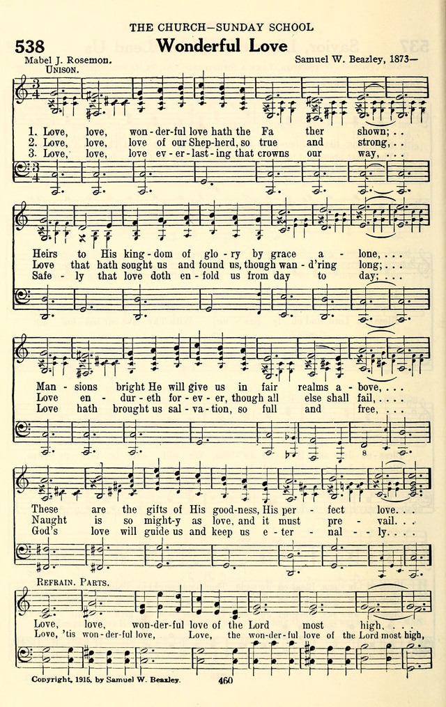 The Baptist Standard Hymnal: with responsive readings: a new book for all services page 452