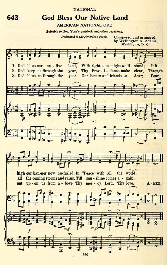 The Baptist Standard Hymnal: with responsive readings: a new book for all services page 552