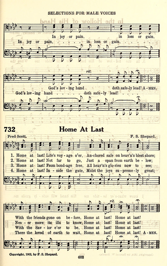 The Baptist Standard Hymnal: with responsive readings: a new book for all services page 595