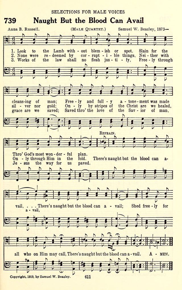 The Baptist Standard Hymnal: with responsive readings: a new book for all services page 603