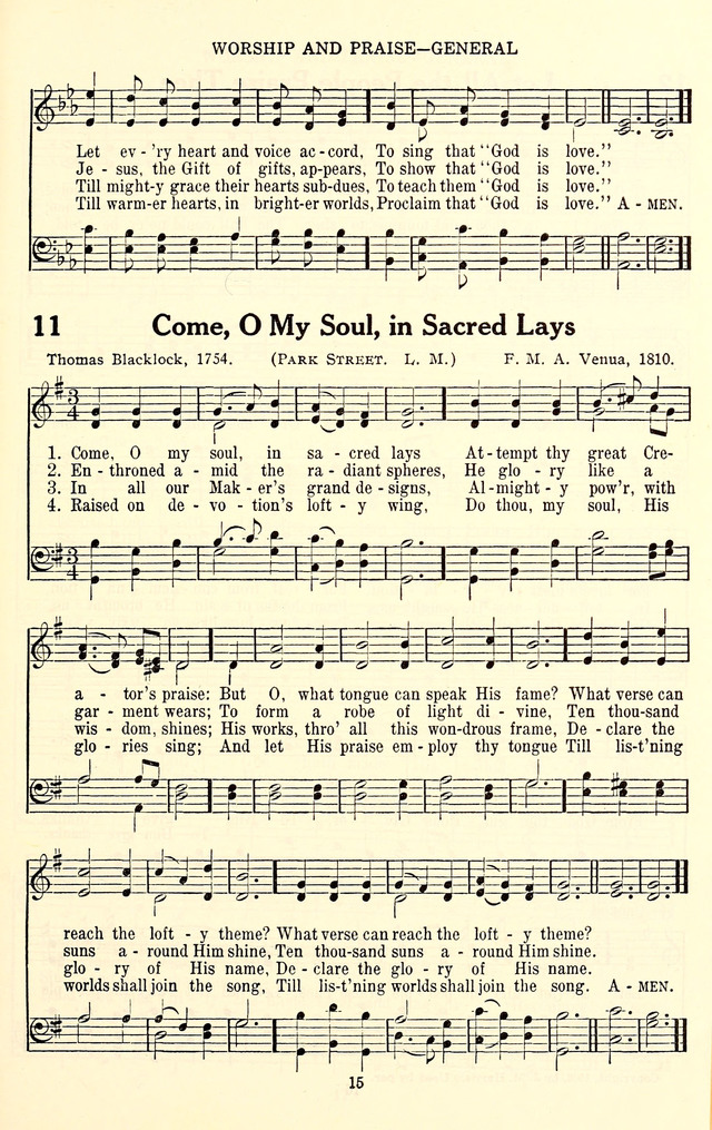 The Baptist Standard Hymnal: with responsive readings: a new book for all services page 7