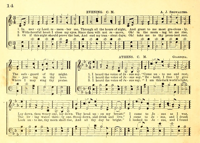Bible School Hymns and Sacred Songs for Sunday Schools and Other Religious Services page 14