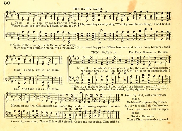 Bible School Hymns and Sacred Songs for Sunday Schools and Other Religious Services page 38