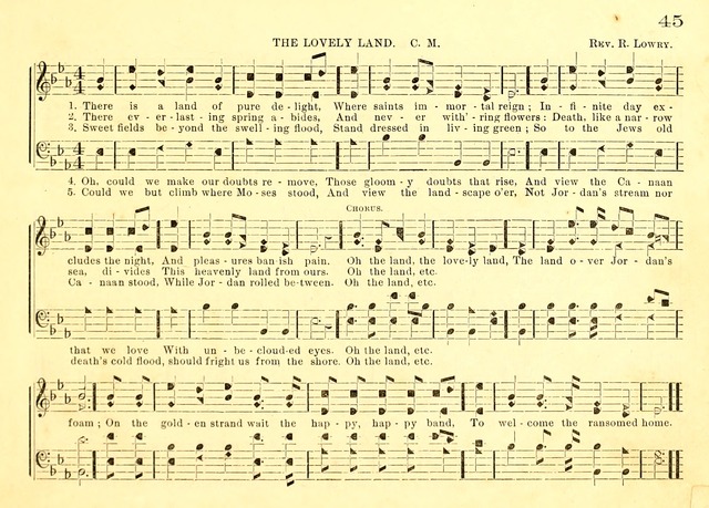 Bible School Hymns and Sacred Songs for Sunday Schools and Other Religious Services page 45