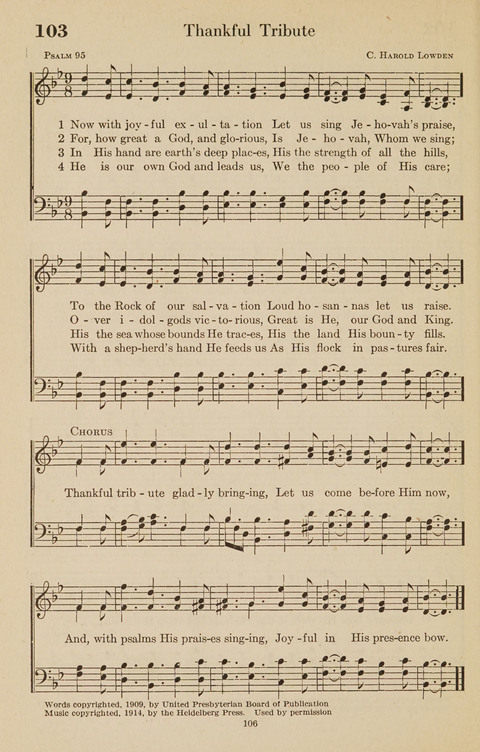 The Bible Songs Hymnal: a Selection of Psalms and Hymns for use in the church, the Bible school, the young people