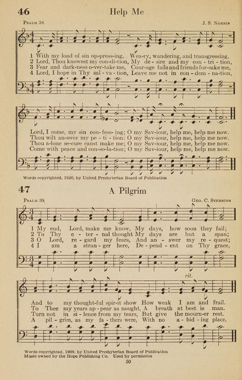 The Bible Songs Hymnal: a Selection of Psalms and Hymns for use in the church, the Bible school, the young people