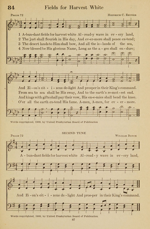 The Bible Songs Hymnal: a Selection of Psalms and Hymns for use in the church, the Bible school, the young people