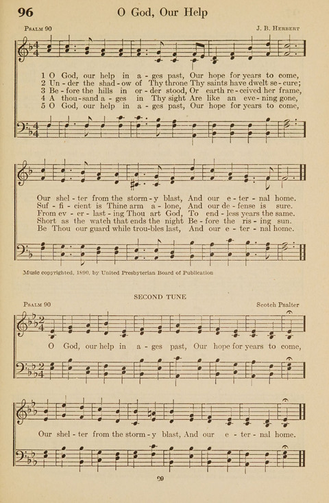 The Bible Songs Hymnal: a Selection of Psalms and Hymns for use in the church, the Bible school, the young people